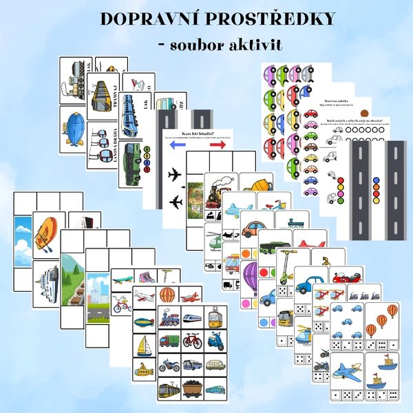 DOPRAVNÍ PROSTŘEDKY - SOUBOR AKTIVIT