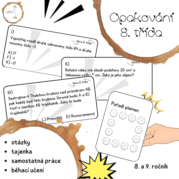 Opakování - učivo 8. třída (Treasure Hunt)