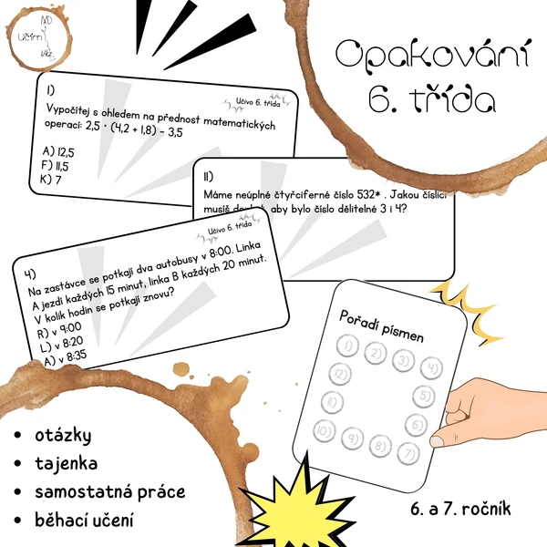 Opakování - učivo 6. třída (Treasure Hunt)