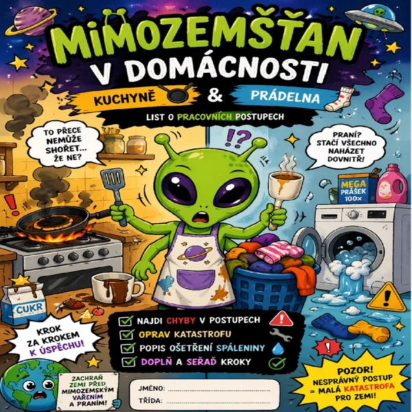Mimozemšťan v domácnosti (popis pracovního postupu)