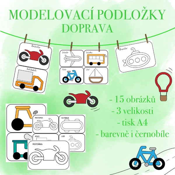 Modelovací podložky - Doprava