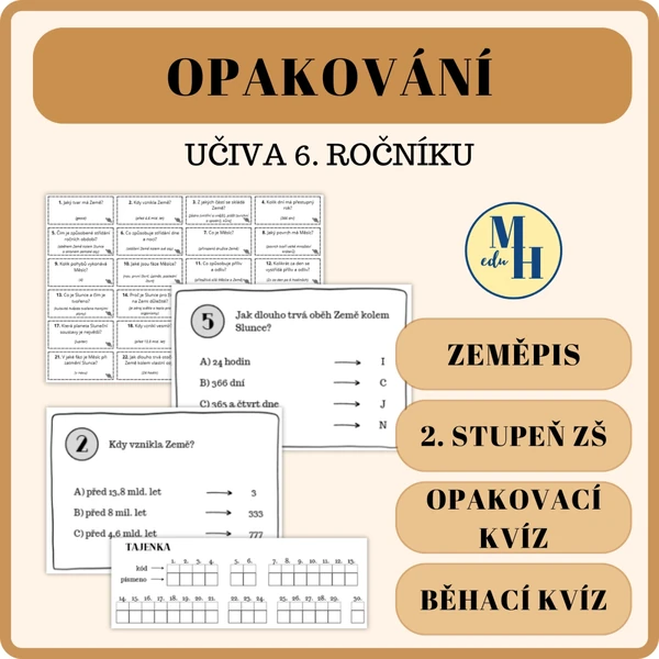 Opakování učiva 6. ročníku - zeměpis