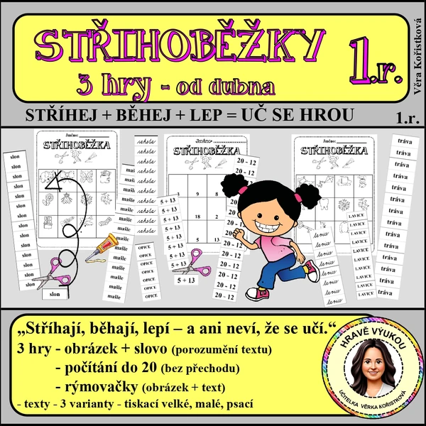 STŘIHOBĚŽKY – 3 HRY – od dubna – 1. tř.
