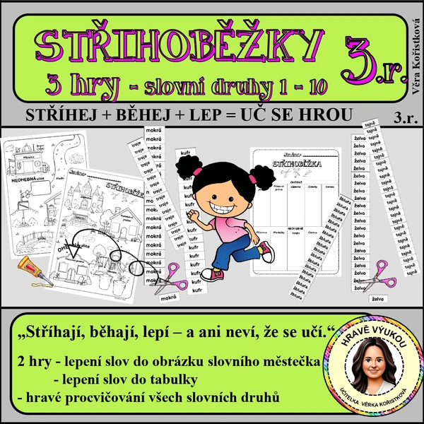 STŘIHOBĚŽKY – SLOVNÍ DRUHY 1 – 10