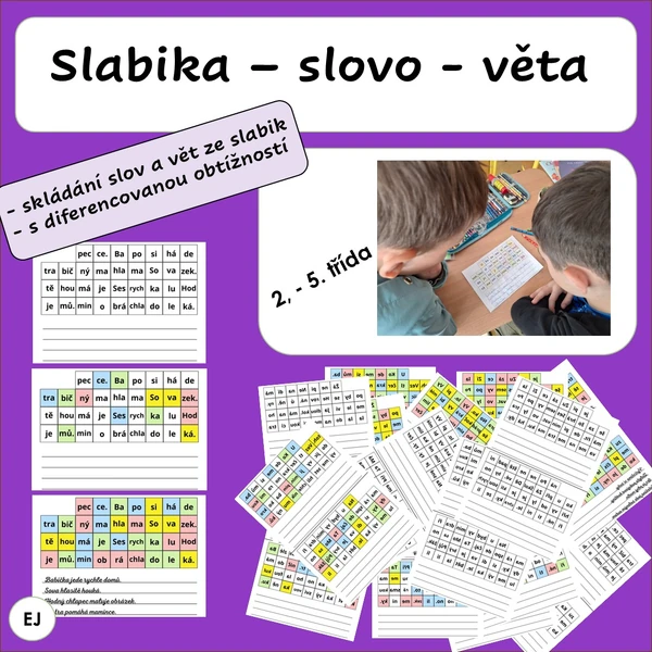 Slabika - slovo - věta