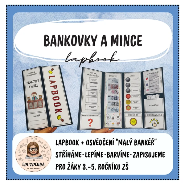 Bankovky a mince - LAPBOOK