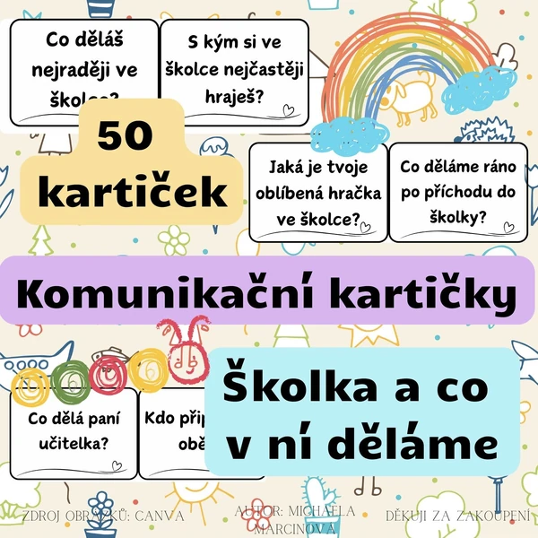 ŠKOLKA - Komunikační kartičky