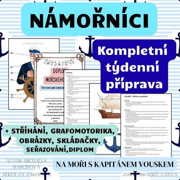 NÁMOŘNÍCI - Kompletní týdenní příprava