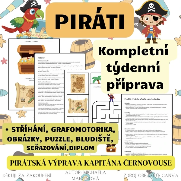 PIRÁTI - Kompletní týdenní příprava