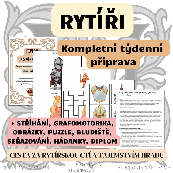 RYTÍŘI - Kompletní týdenní příprava