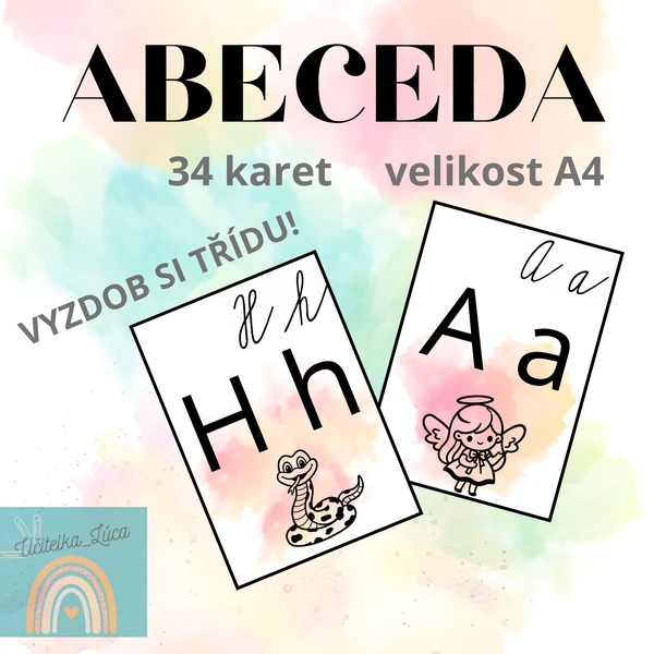Abeceda - barevná výzdoba