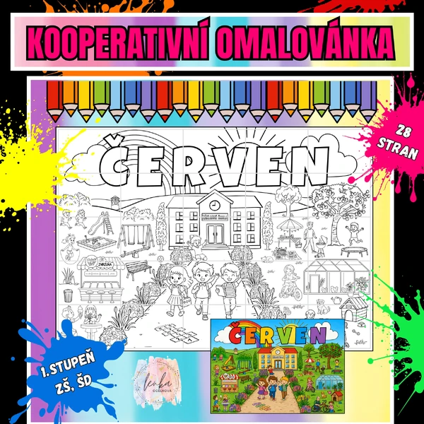 ČERVEN- kooperativní omalovánka
