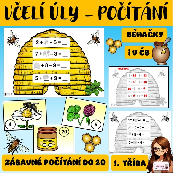 Včelí úlky - početní pohybovky 
