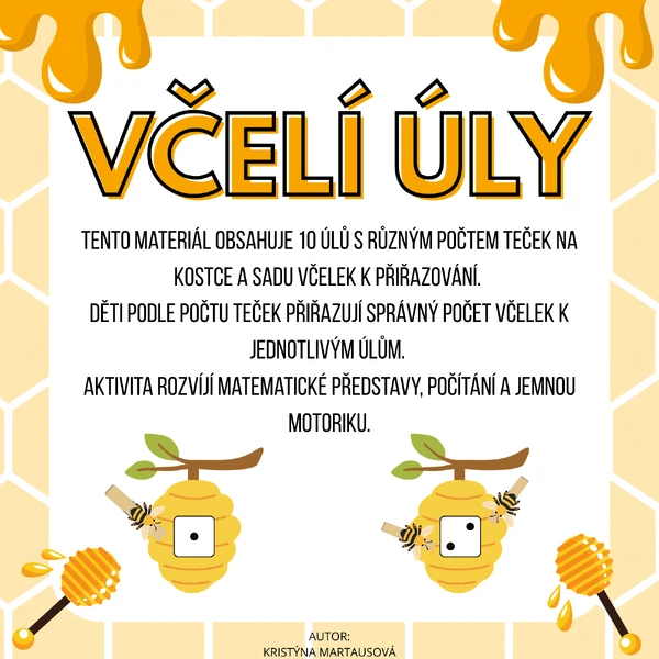 🐝 Včelí úly – počítání hravou formou