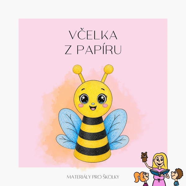 Včelka z papíru