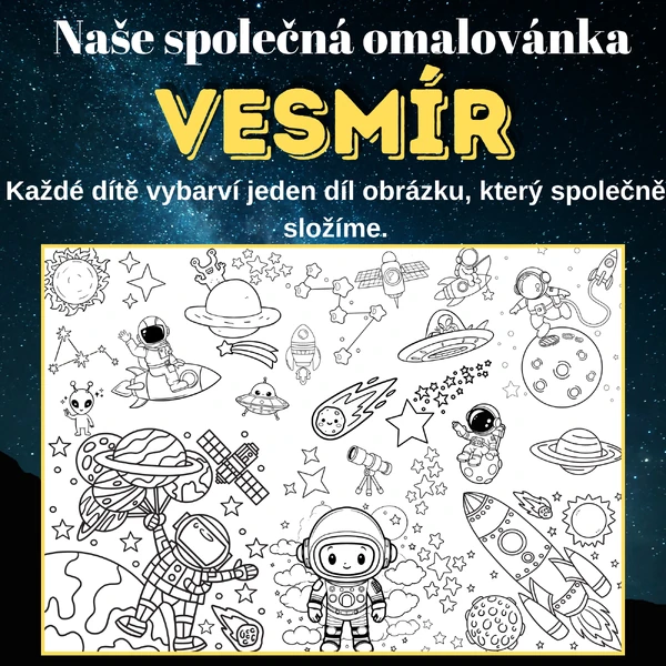 Mega omalovánky – Vesmír | 2, 8 a 18 částí
