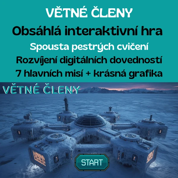 Větné členy - obsáhlá interaktivní hra
