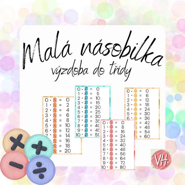 Malá násobilka- výzdoba třídy 