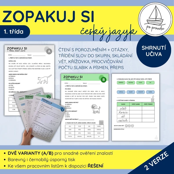 Zopakuj si | český jazyk pro 1. třídu