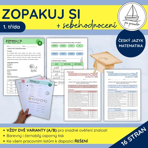 Zopakuj si | ČJ, M + sebehodnocení pro 1. třídu