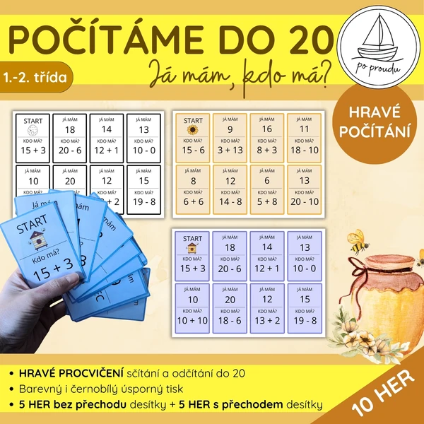 Sčítání a odčítání do 20 | Já mám, kdo má?