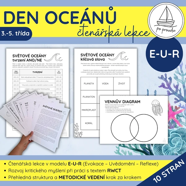 Světové oceány | čtenářská lekce E–U–R