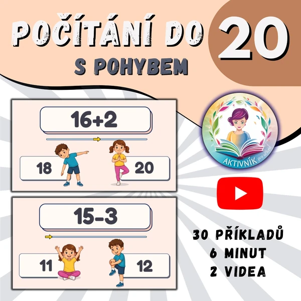 MATEMATICKÉ ROZCVIČKY - počítání do 20