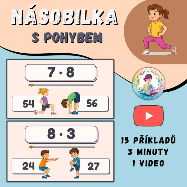 MATEMATICKÁ ROZCVIČKA - násobilka