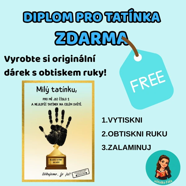 Diplom ke dni tatínků *ZDARMA*