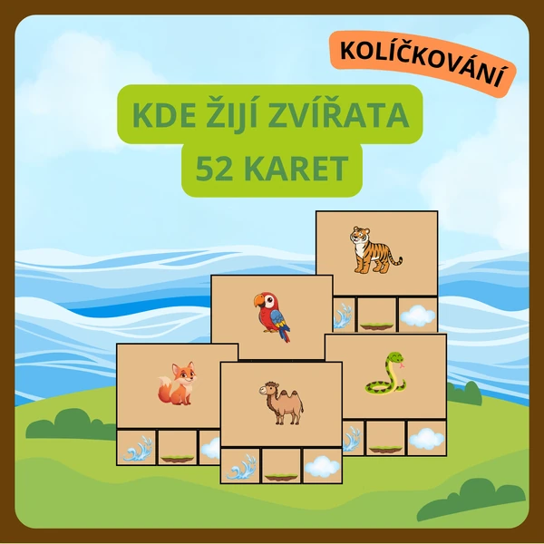 Kde žijí zvířata - kolíčkování