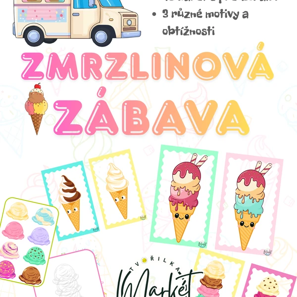 ZMRZLINOVÁ ZÁBAVA - skládání podle předlohy