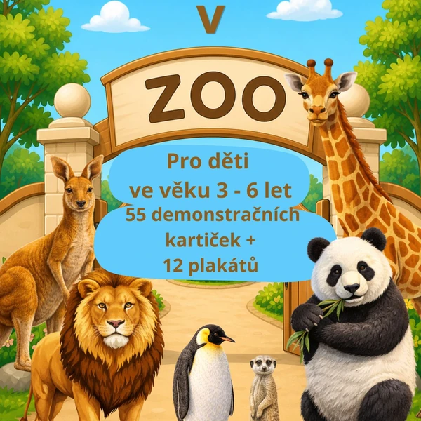 Zvířata v ZOO - demonstrační kartičky a plakáty