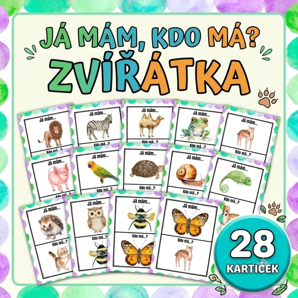 ​🐾 Já mám, kdo má? – ZVÍŘÁTKA