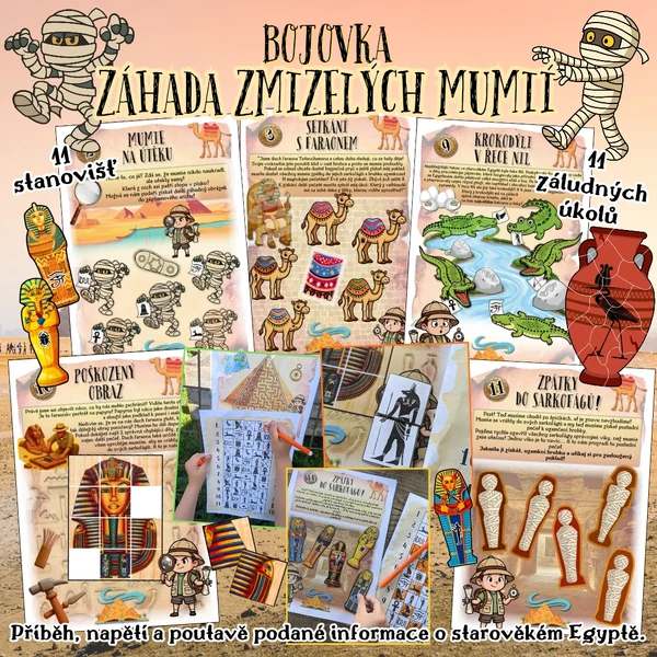 Bojovka ZÁHADA ZMIZELÝCH MUMIÍ