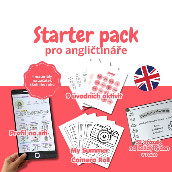 Starter pack pro angličtináře: set 4 materiálů na začátek roku