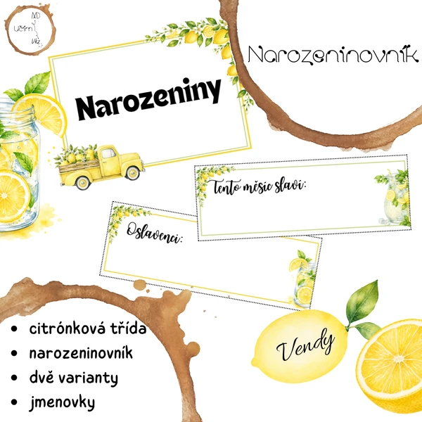 Citrónky - narozeninovník