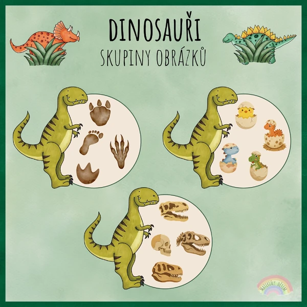 🦖🌟Dinosauři, skupiny obrázků🌟🦖