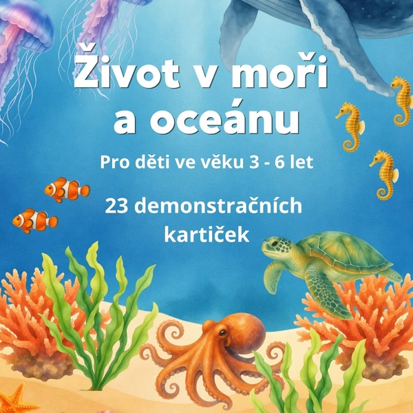 Život v moři a oceánu - demonstrační kartičky