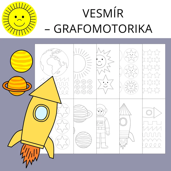 VESMÍR - GRAFOMOTORIKA