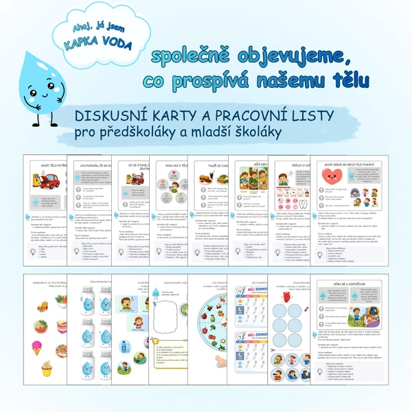 Objevujeme zdravé návyky (diskusní karty, pracovní listy pro MŠ a 1. stupeň ZŠ)