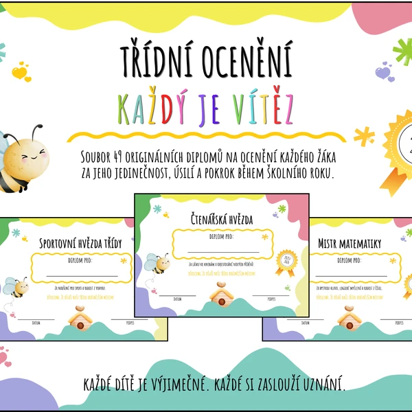 Třídní ocenení- Každý je vítěz! 🏆