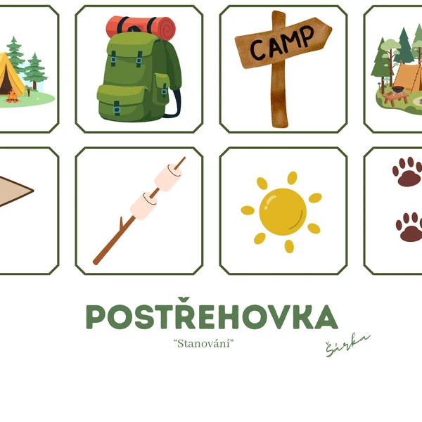 Postřehovka - STANOVÁNÍ