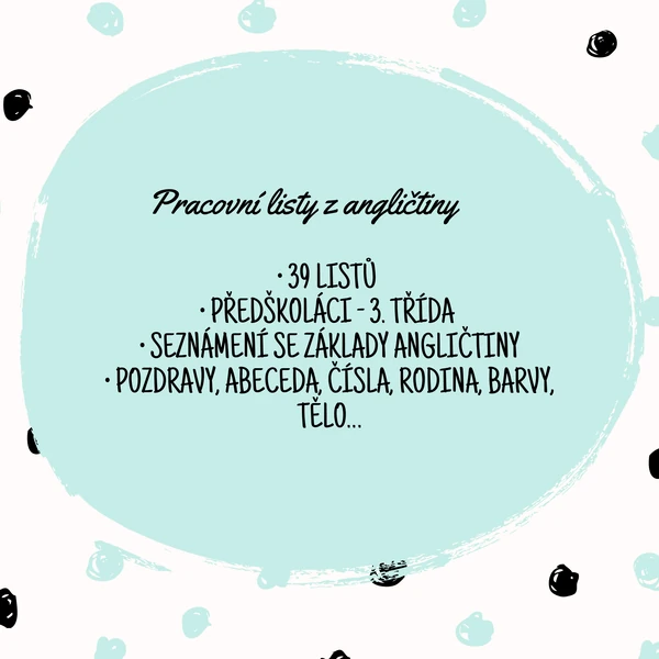 Pracovní listy angličtina