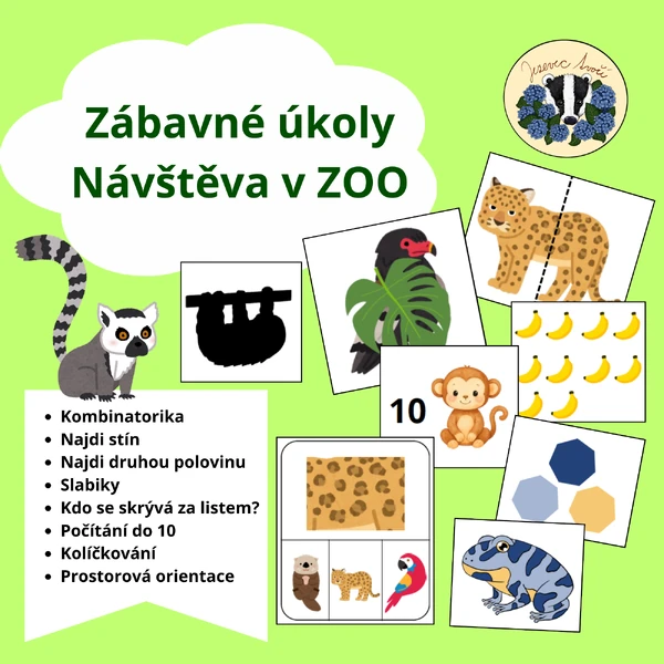 Zábavné úkoly - návštěva v ZOO