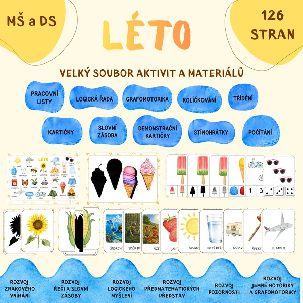 Léto - velký soubor aktivit a materiálů