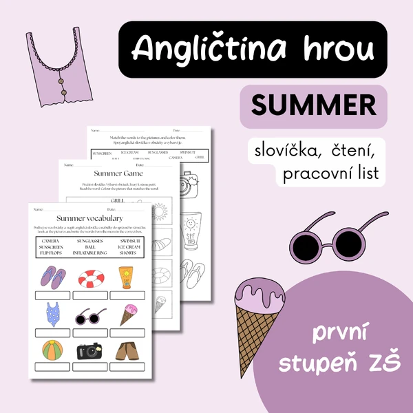 Léto - Summer - vocabulary