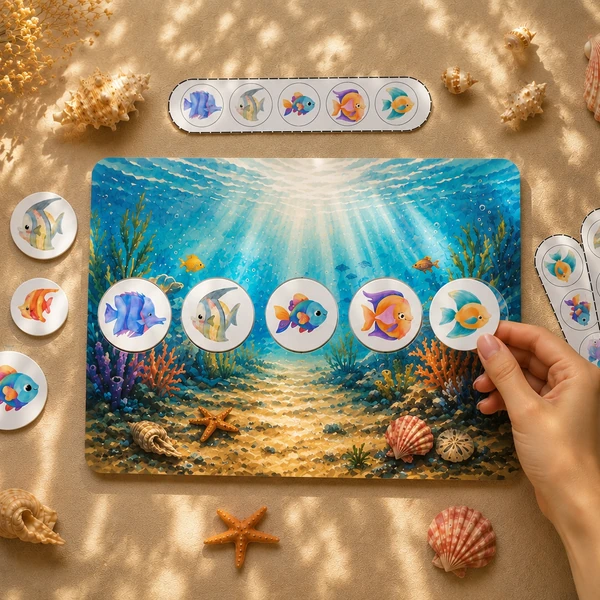 🐠 Podmořské dobrodružství: Najdi a seřaď rybičky! 🌊