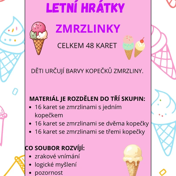 Zmrzliny - určování barev 