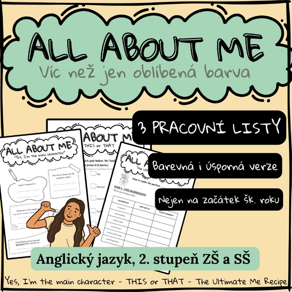 ALL ABOUT ME - Víc než jen oblíbená barva (2. stupeň ZŠ a SŠ)