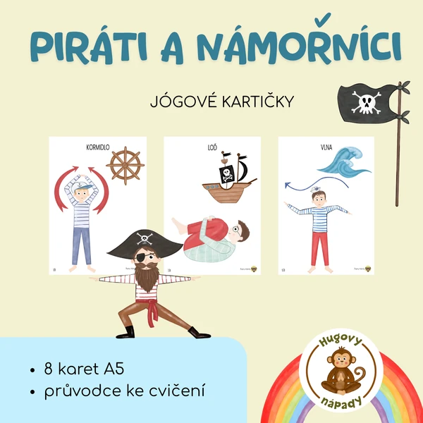 Jógové kartičky - piráti a námořníci
